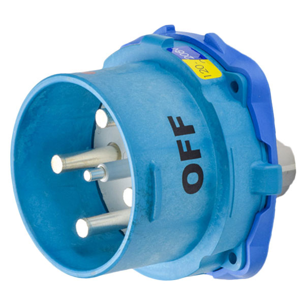 63-98167-A155 - DSN150 INLET POLY BLUE SIZE 5 TYPE 4X IP 69 3P+N+G 150A 120/208 VAC 60 Hz NO AUX WITH NO LOCKOUT HOLE
